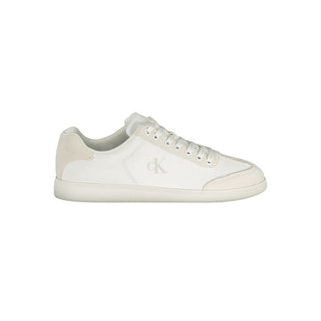 Calvin Klein Men's 'Bianco' Graphic Logo Sneakers – Premium High-Performance Mixed-Media Trainers