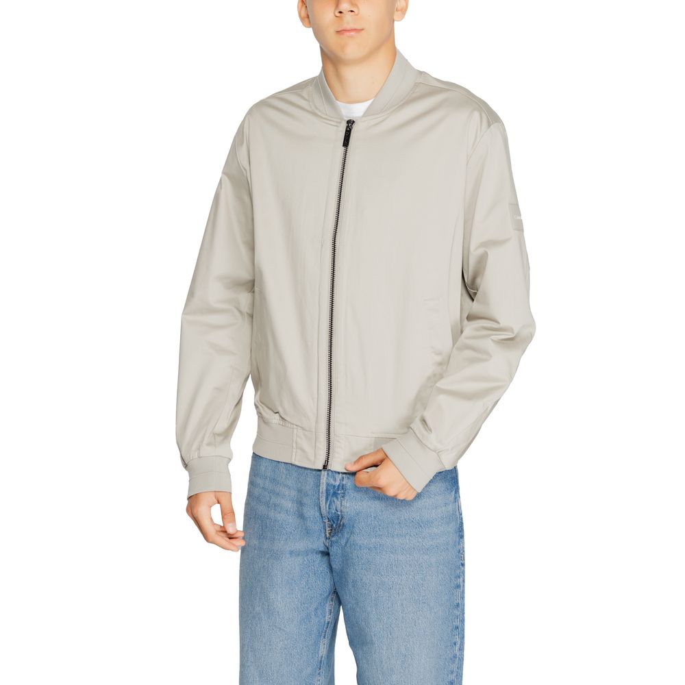 Chaqueta bomber de algodón orgánico gris