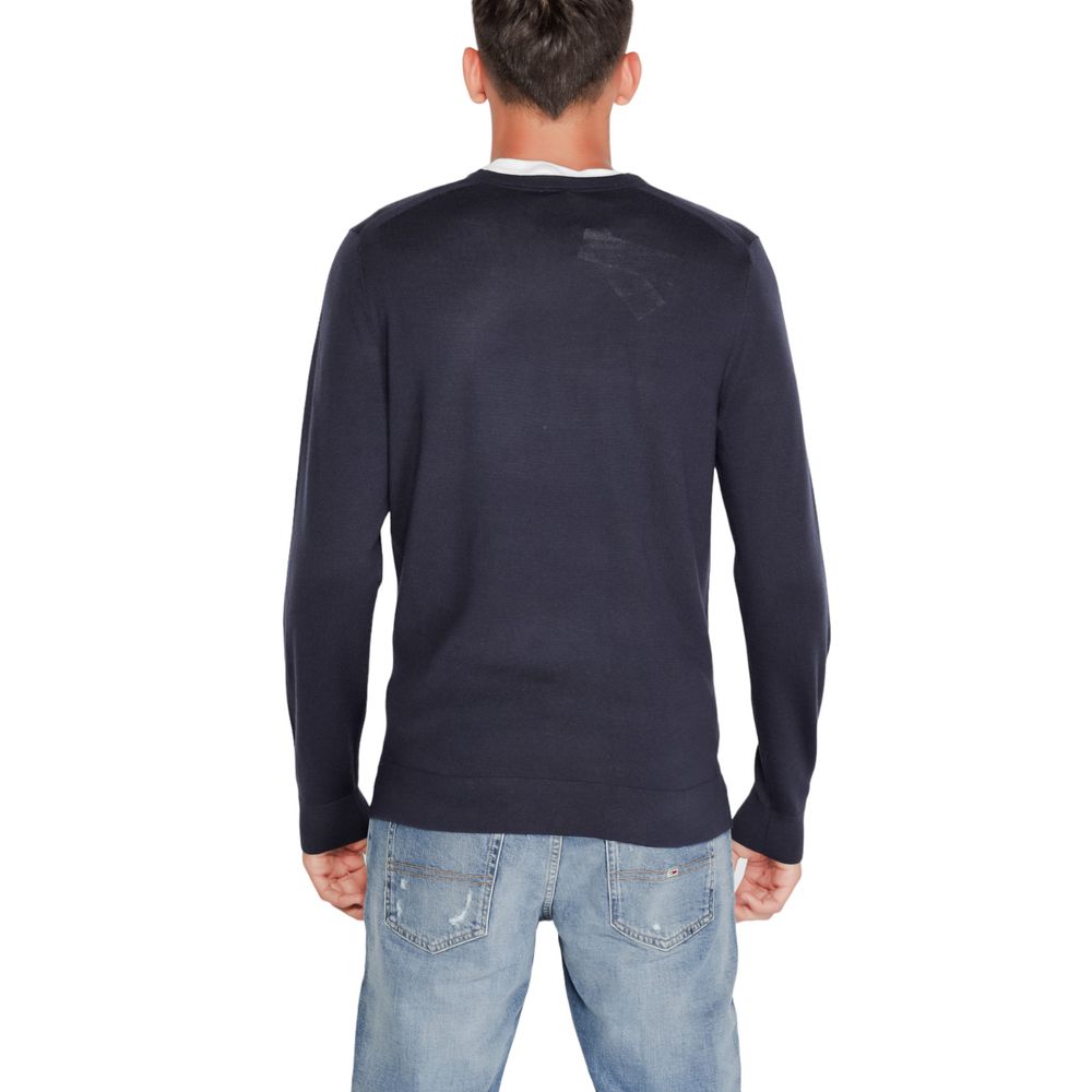 Blue Recycled Wool Sweatshirt
