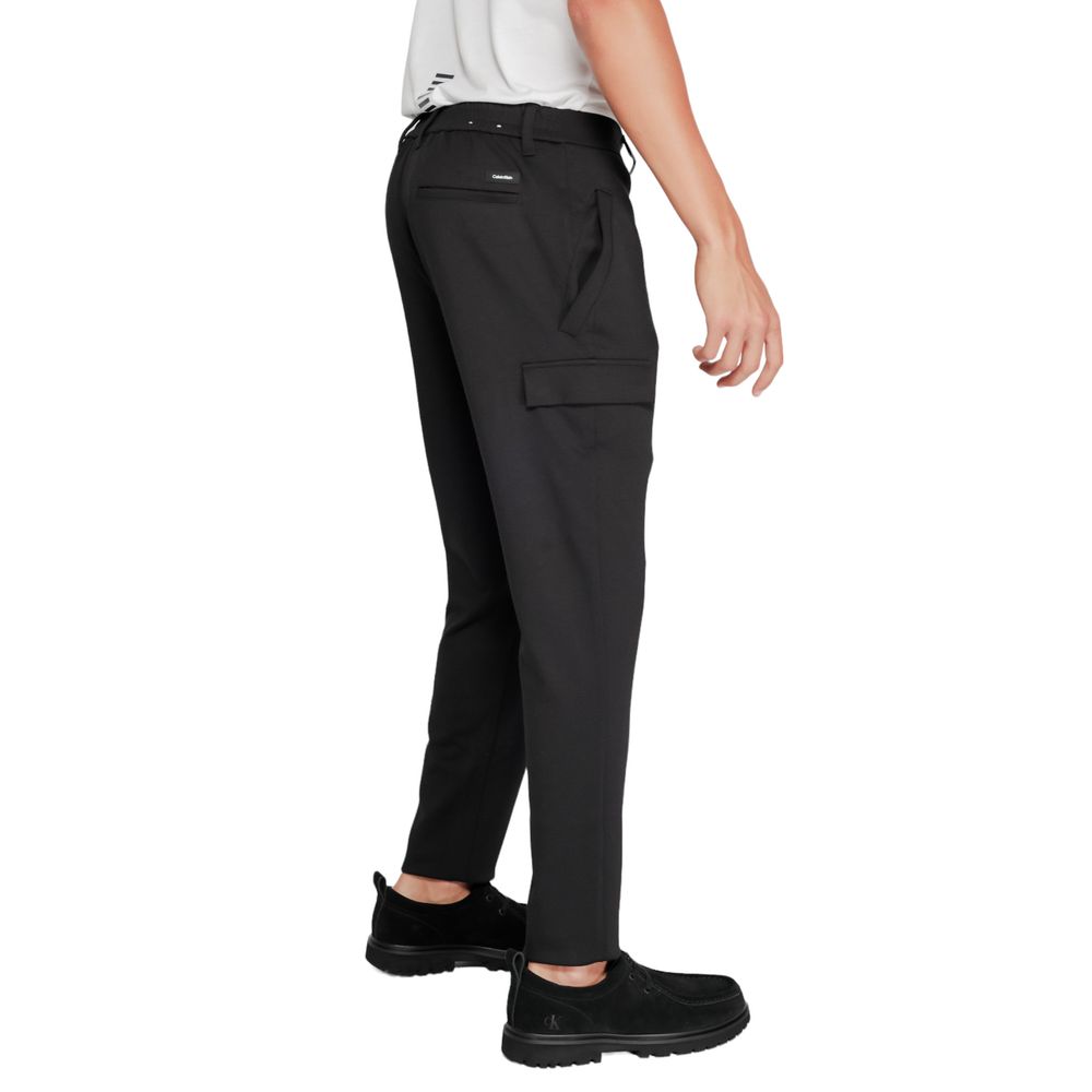 Pantalón deportivo negro de poliéster reciclado (pantalón de entrenamiento)