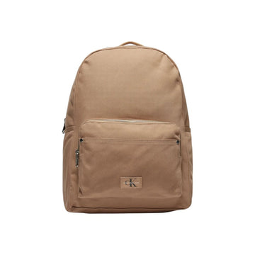 Mochila beige de poliéster reciclado