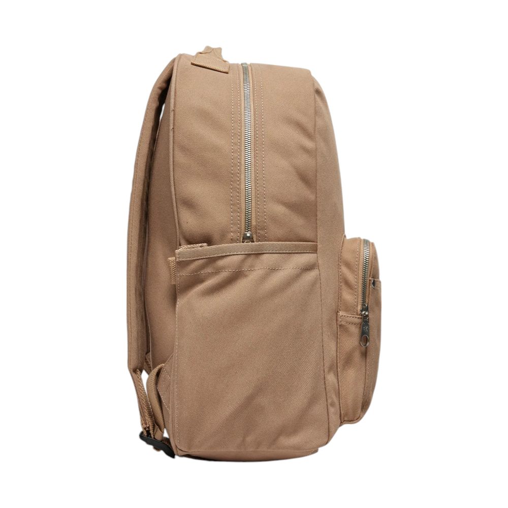 Mochila beige de poliéster reciclado