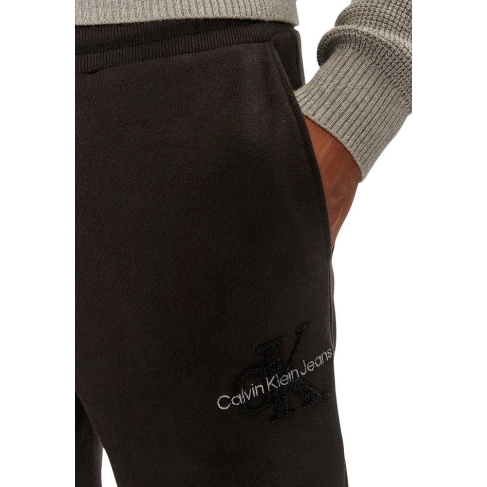 Pantalones deportivos negros de algodón orgánico (pantalones deportivos)