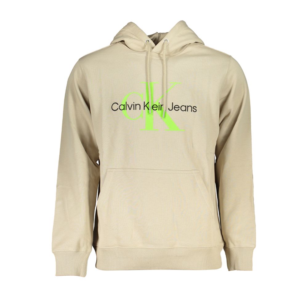 Beige Cotton Men's Sweatshirt
