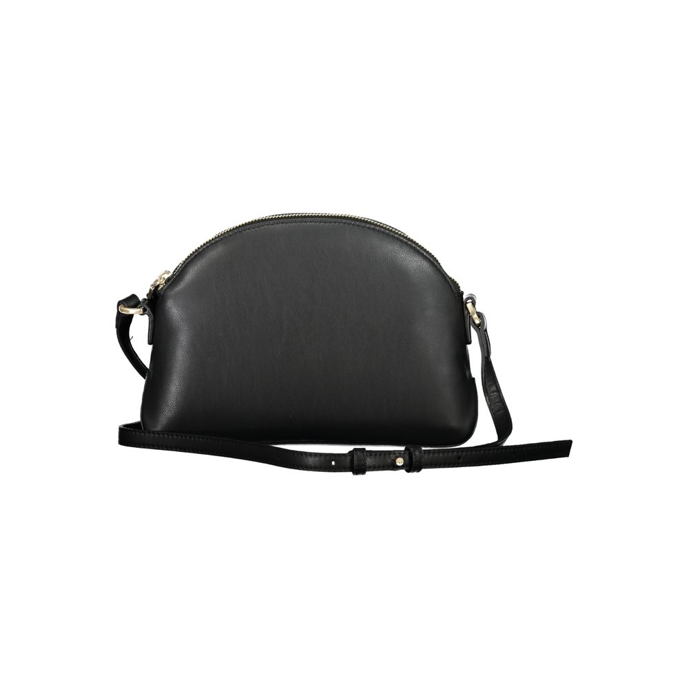 Bolso de hombro de poliéster negro para mujer