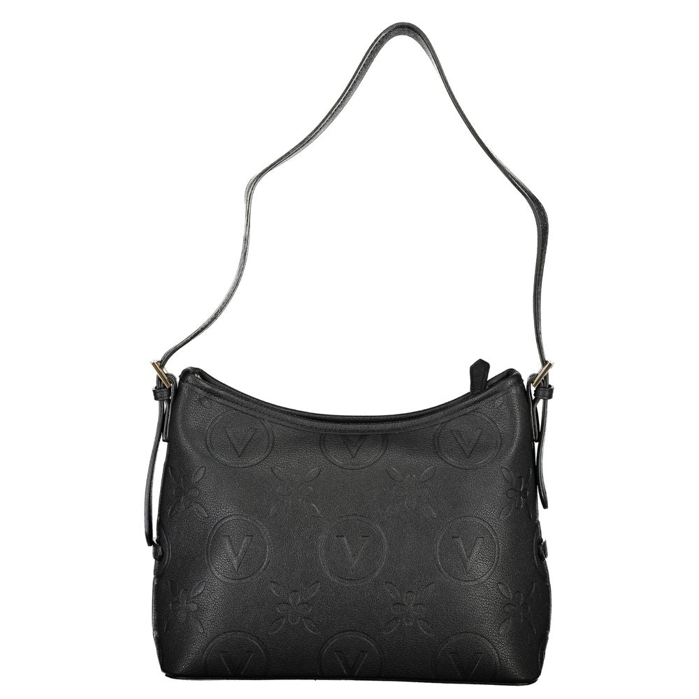 Bolso de mano de poliuretano negro para mujer