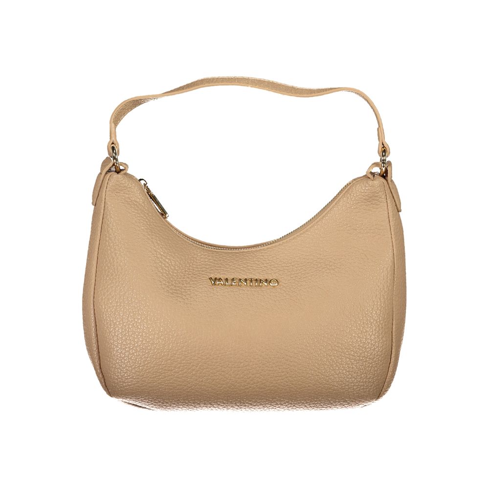 Bolso de hombro para mujer de poliuretano beige