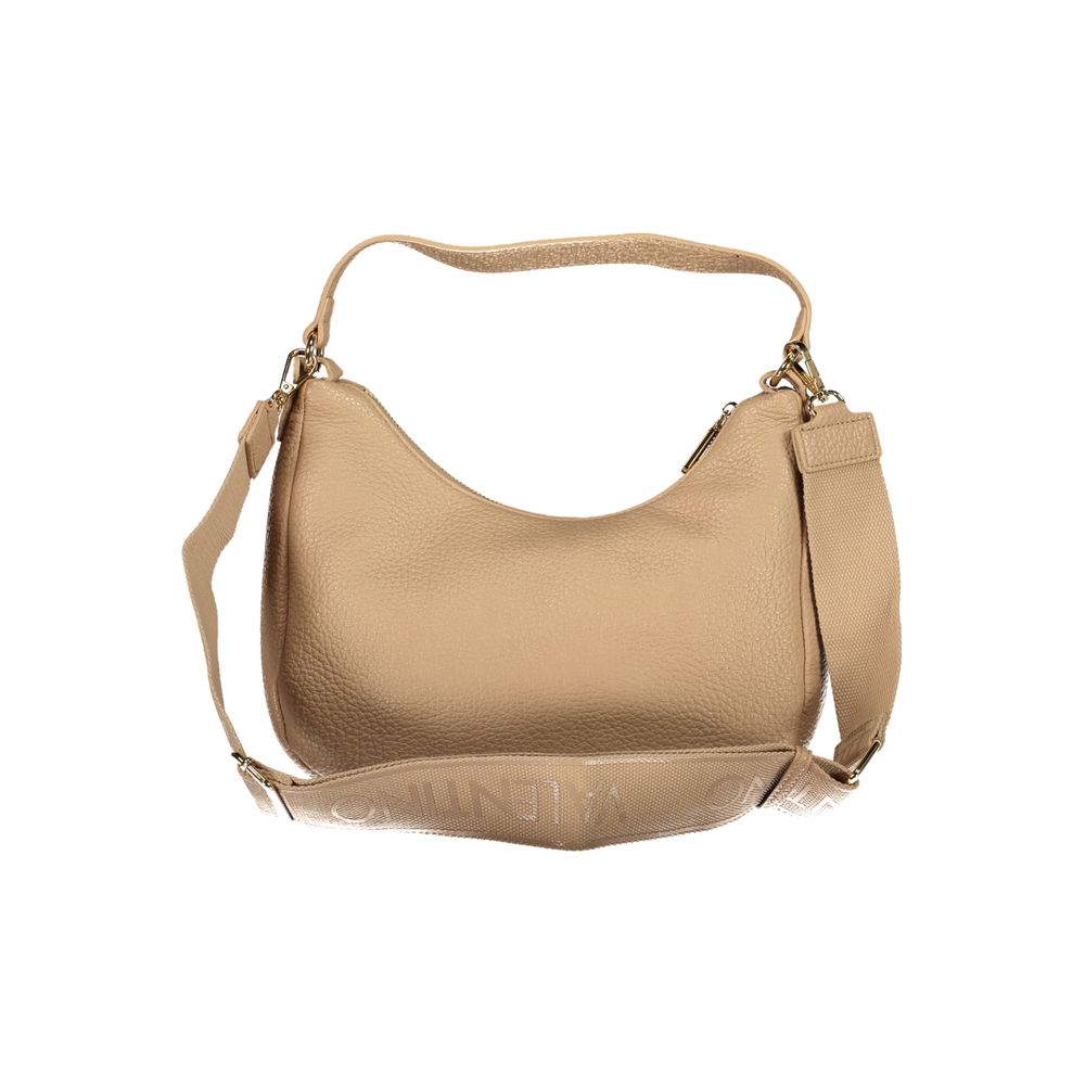 Bolso de hombro para mujer de poliuretano beige