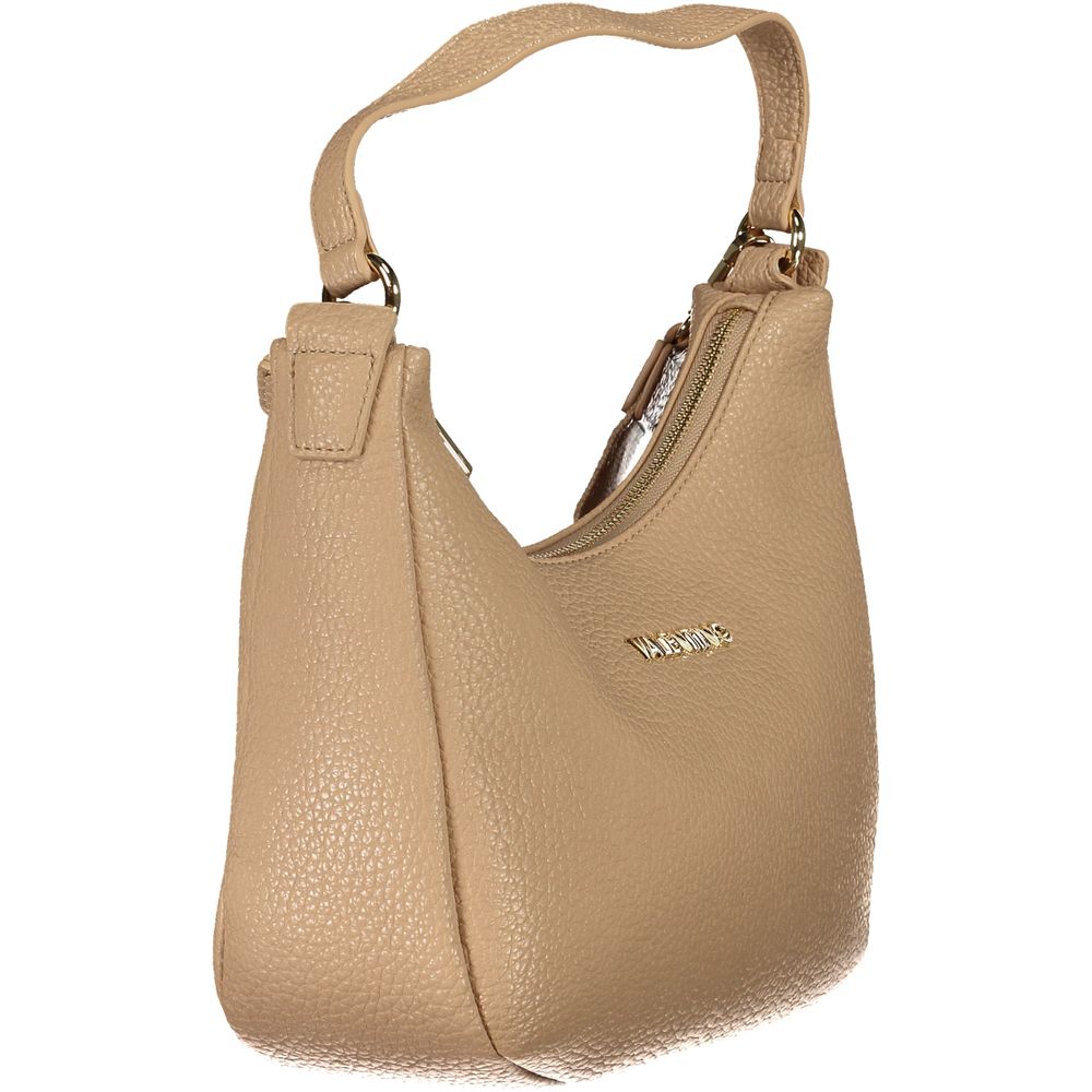 Bolso de hombro para mujer de poliuretano beige