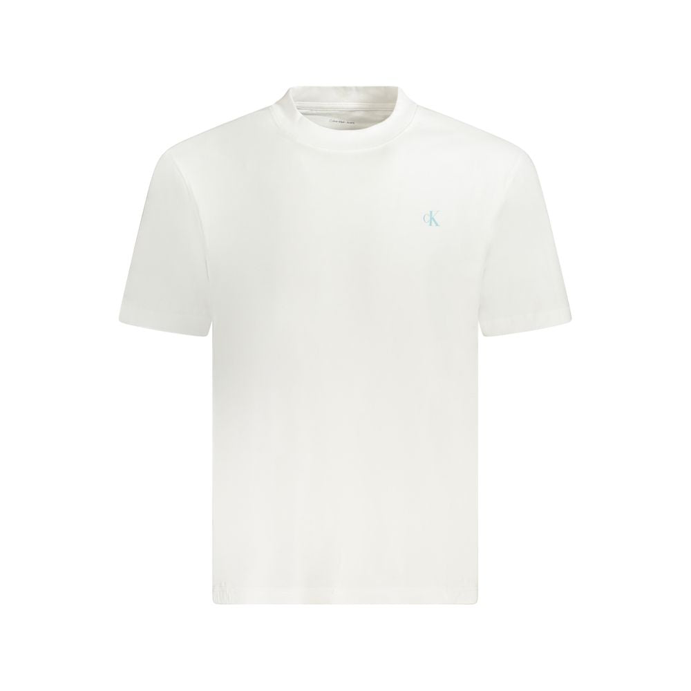 Camiseta blanca de algodón para hombre