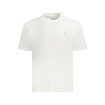 Camiseta blanca de algodón para hombre