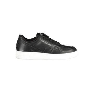 Black Polyester Men Sneaker