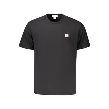 Black Cotton Men T-Shirt