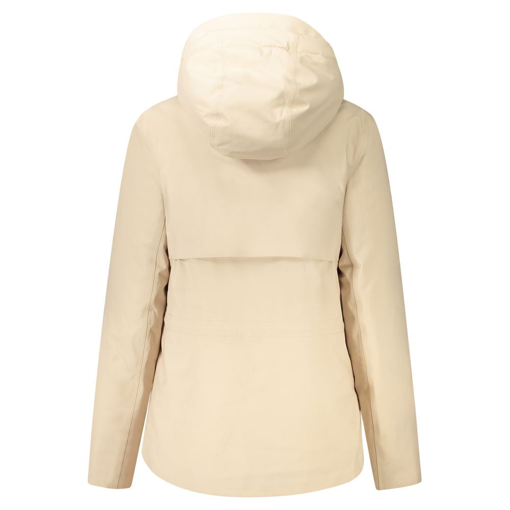 Beige Polyester Woman Jacket
