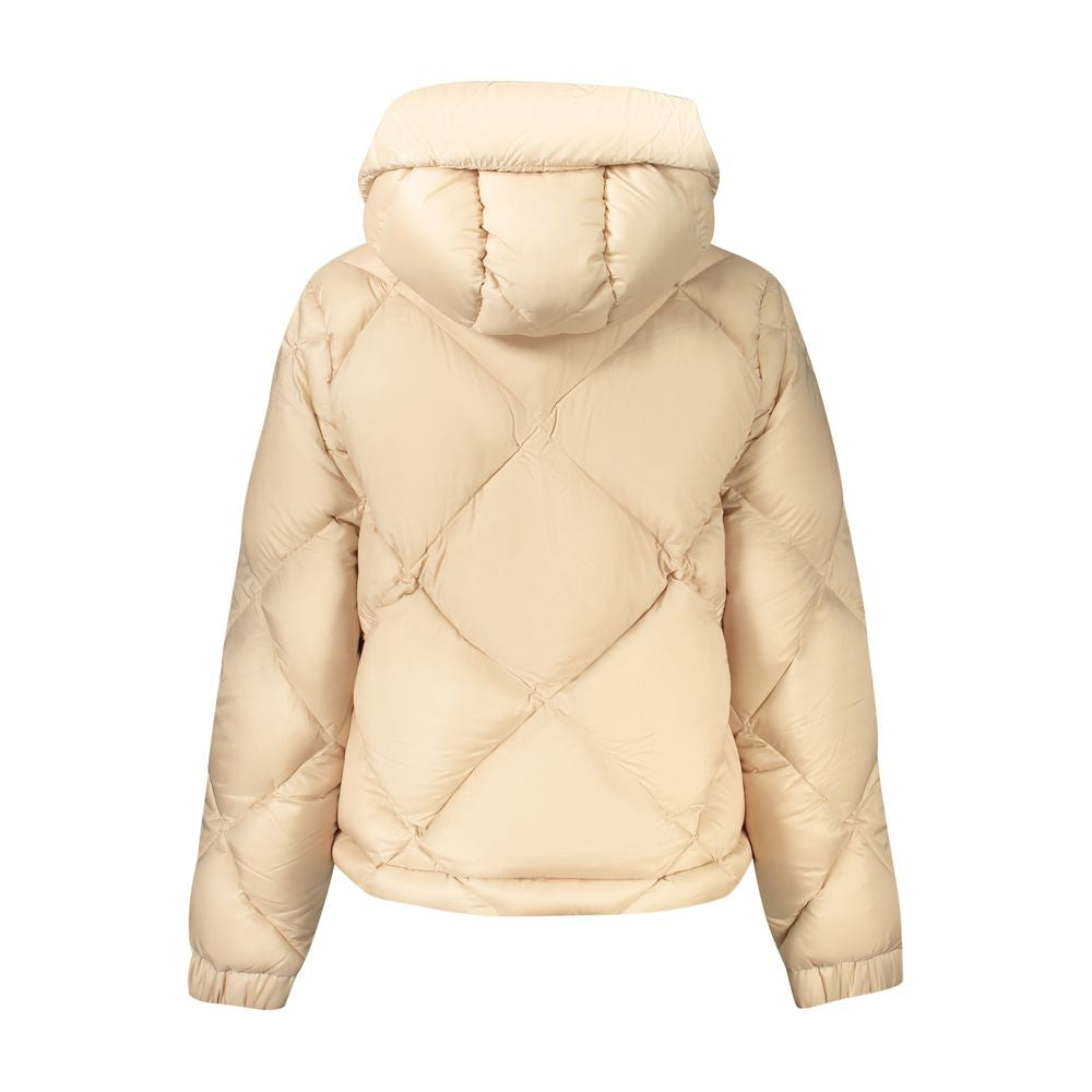 Chaqueta de poliéster beige para mujer