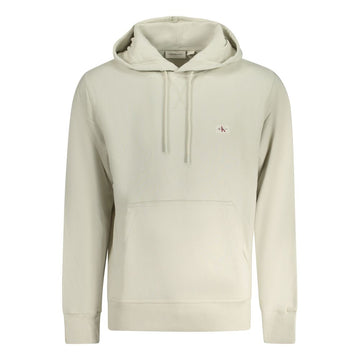 Beige Cotton Men's Hoodie