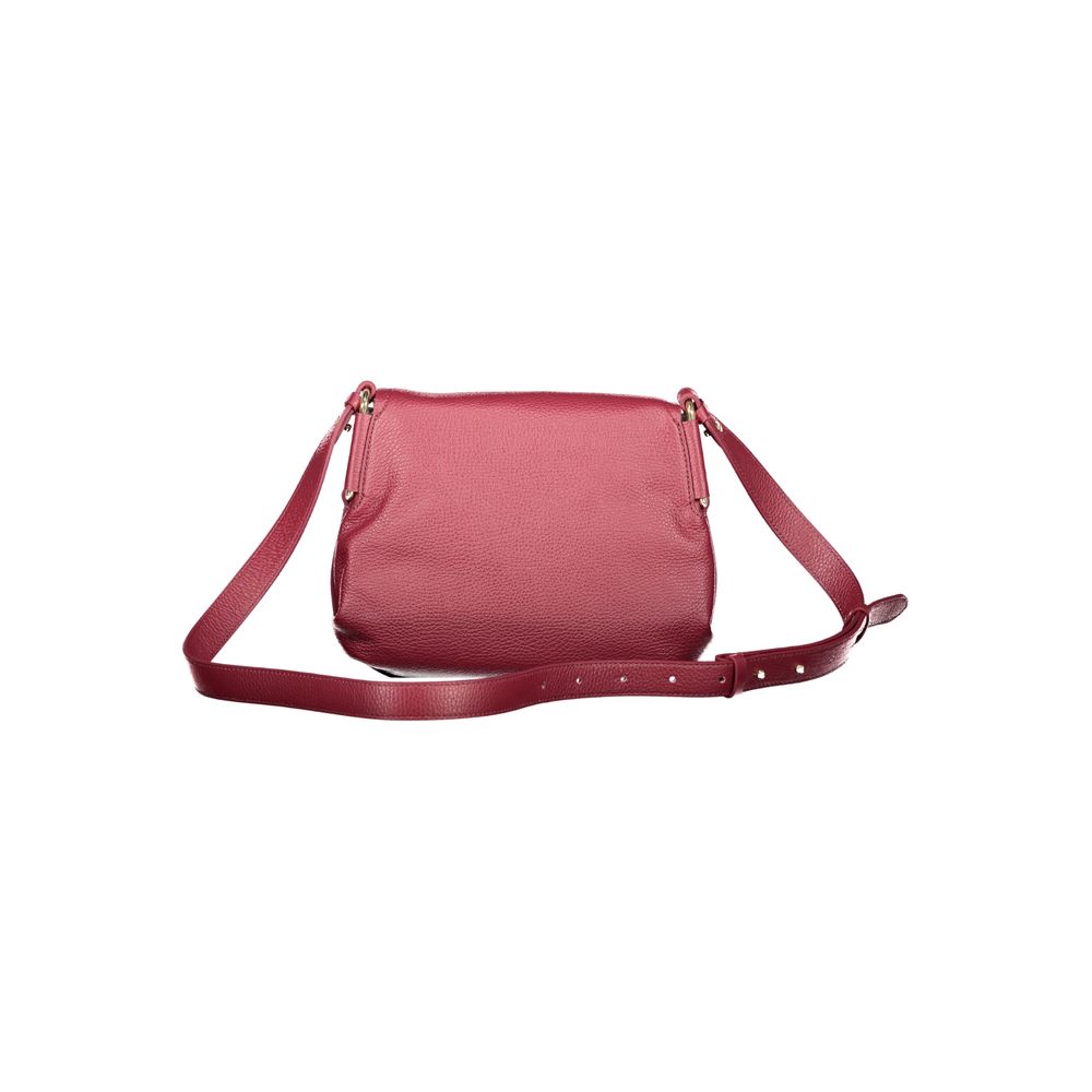 Bolso de piel morada para mujer