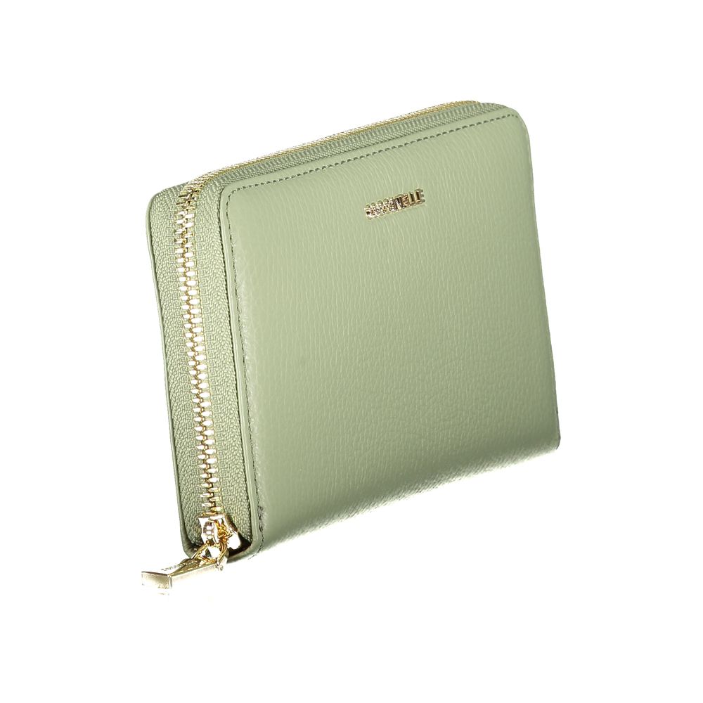 Cartera de mujer de piel verde