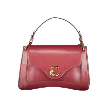 Bolso de piel morada para mujer