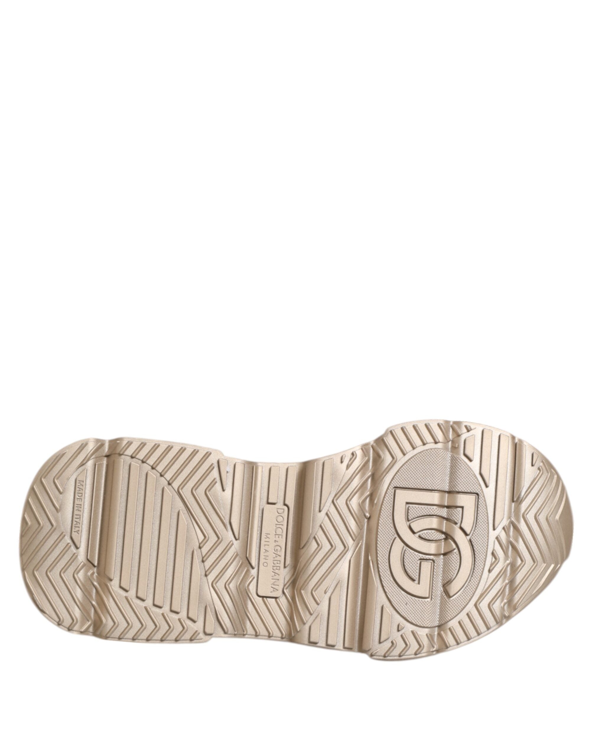 Zapatillas deportivas Daymaster de piel dorada para mujer