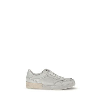 White Calf Leather Bos Taurus Low Top Sneakers