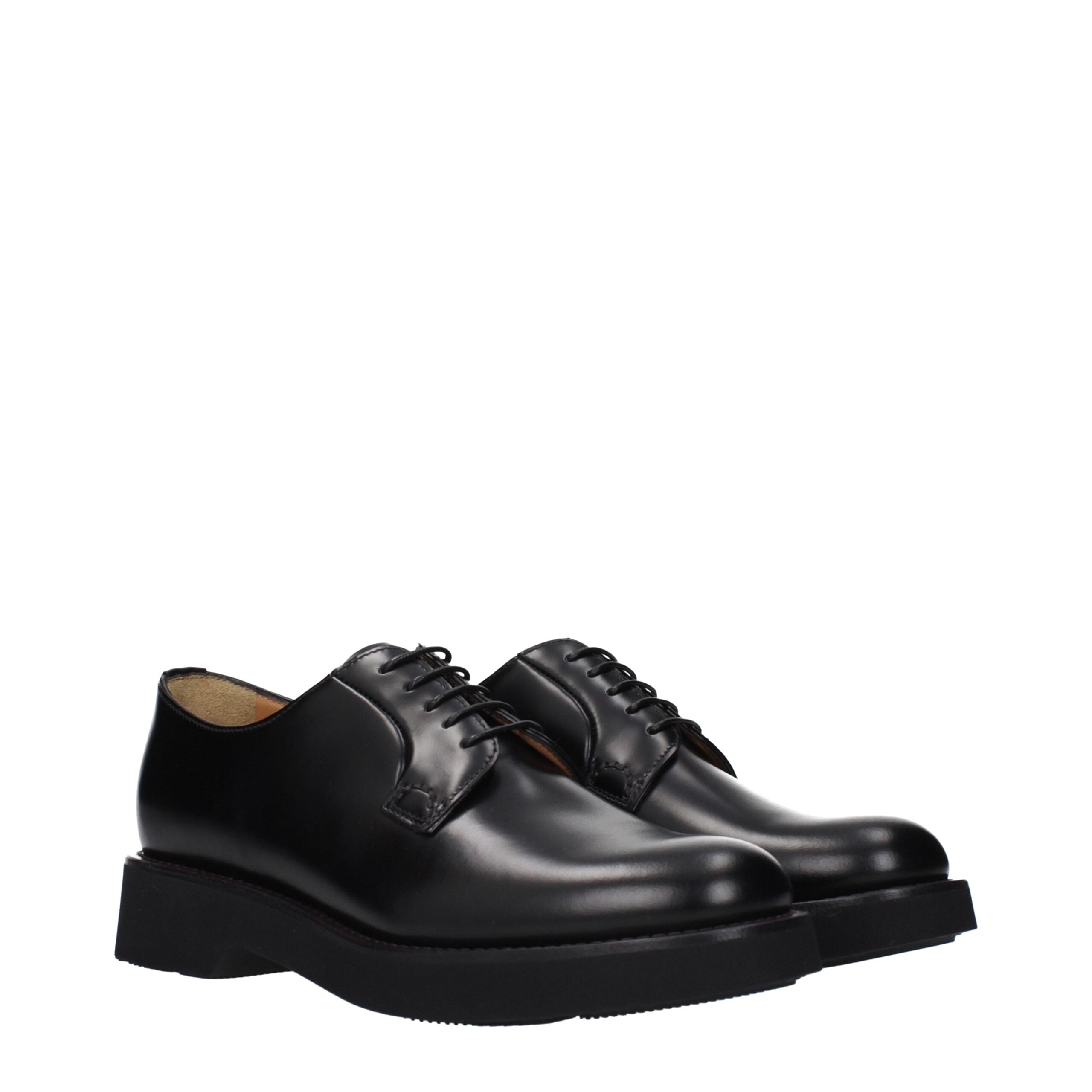 Zapatos Oxford y Derby de cuero negro