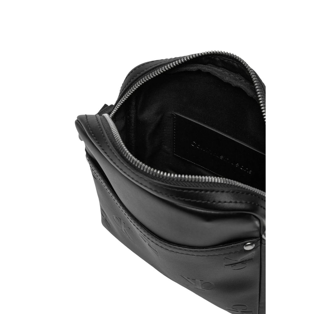 Bolso bandolera de polietileno negro