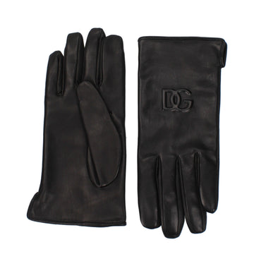 Guantes de cuero negro