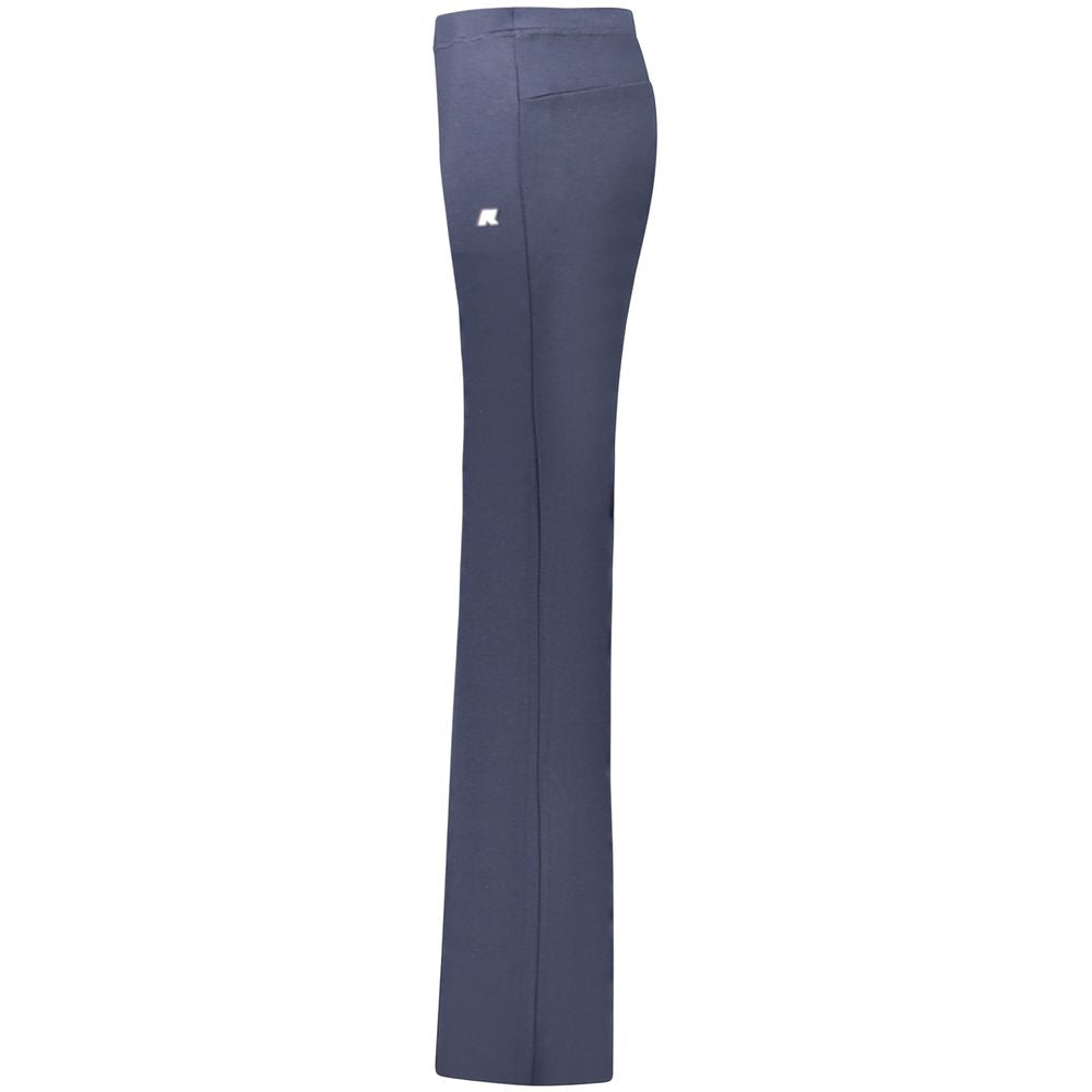 Pantalón deportivo de poliéster azul para mujer