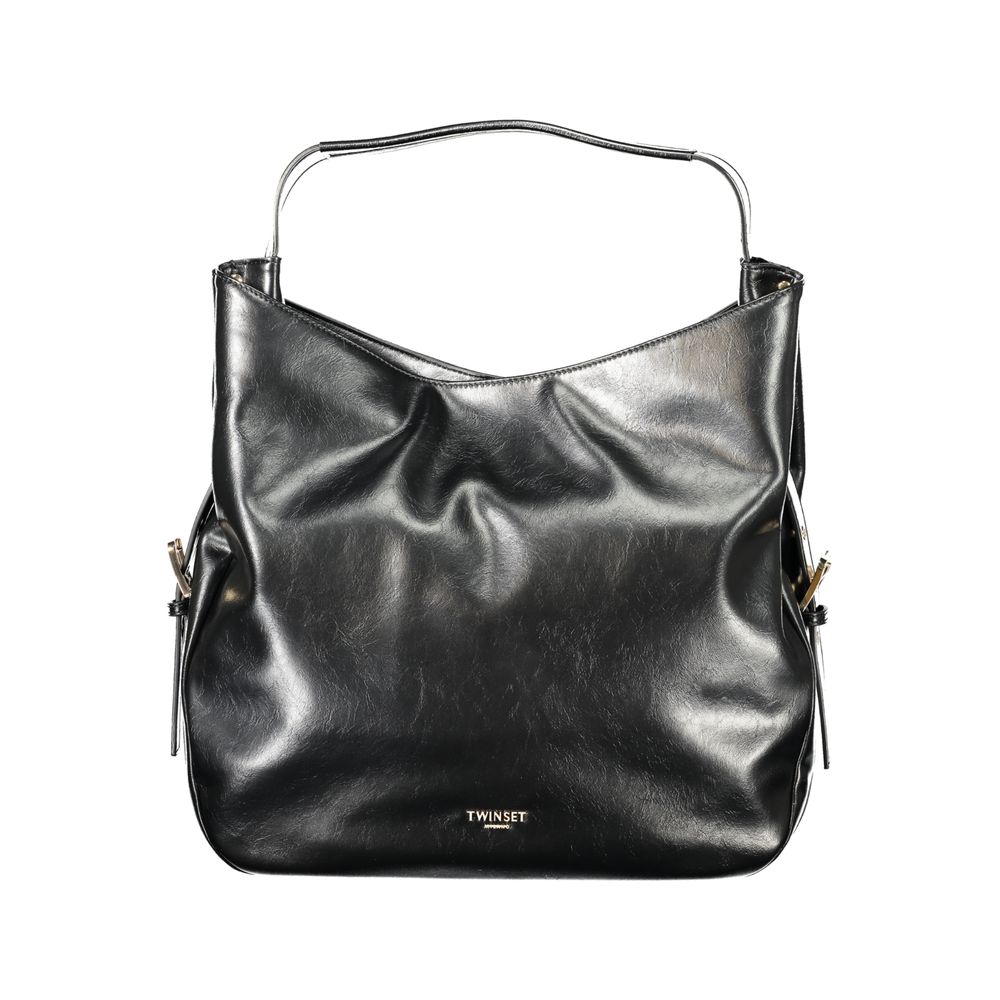 Bolso hobo de mujer de polietileno negro