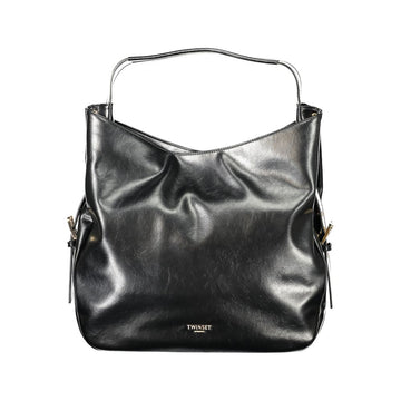Bolso hobo de mujer de polietileno negro