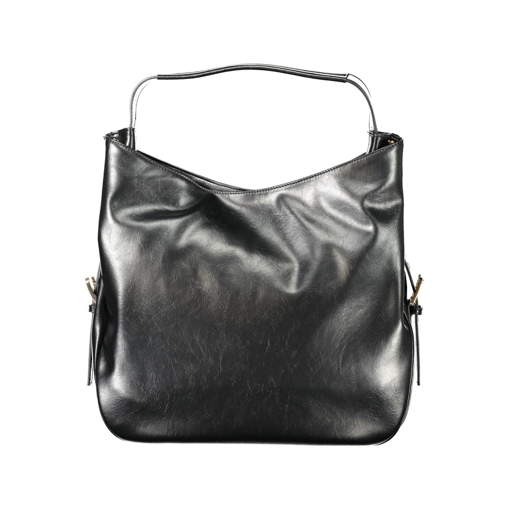 Bolso hobo de mujer de polietileno negro