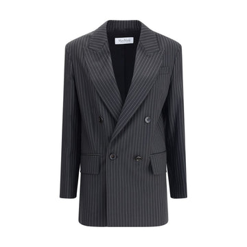 Blazer de lana polar negro