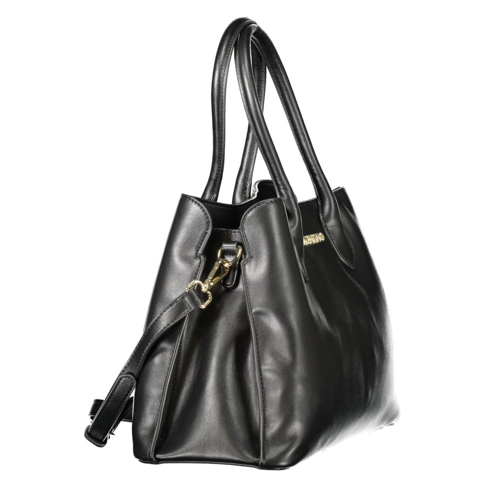 Bolso de mano para mujer de poliuretano negro