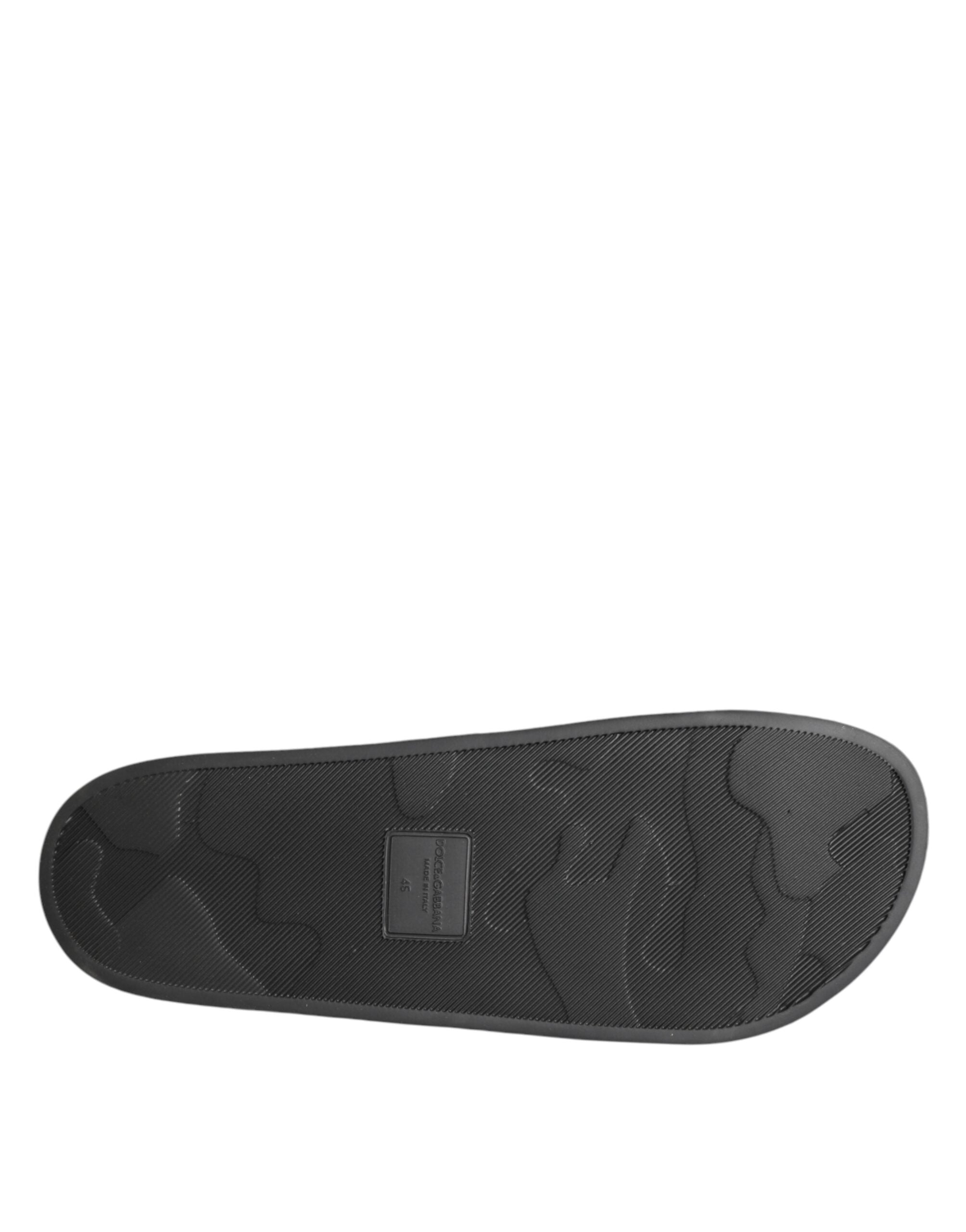 Sandalias de cuero negro, zapatos de playa