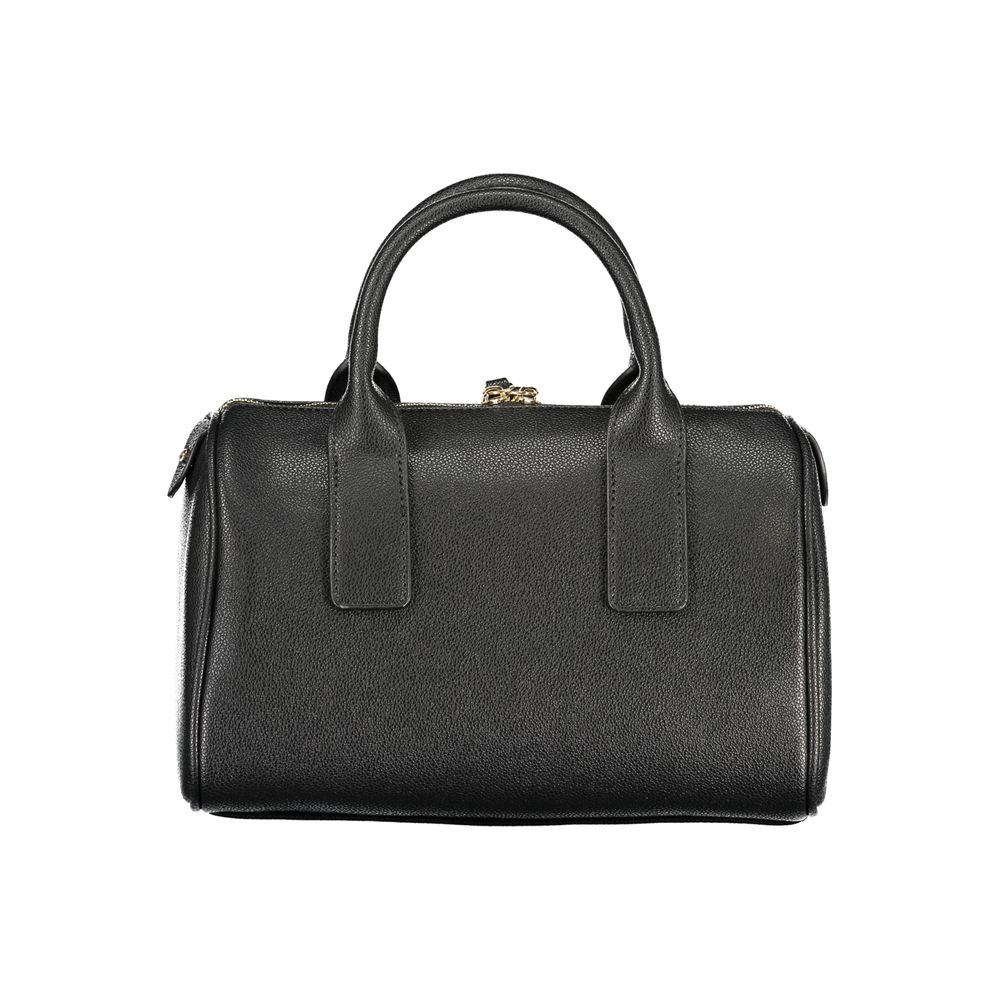 Bolso de mano para mujer de poliuretano negro