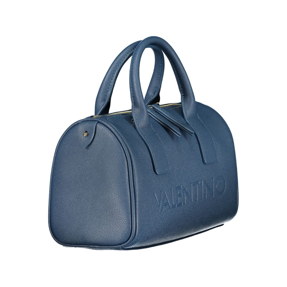 Bolso de mano para mujer de poliuretano azul