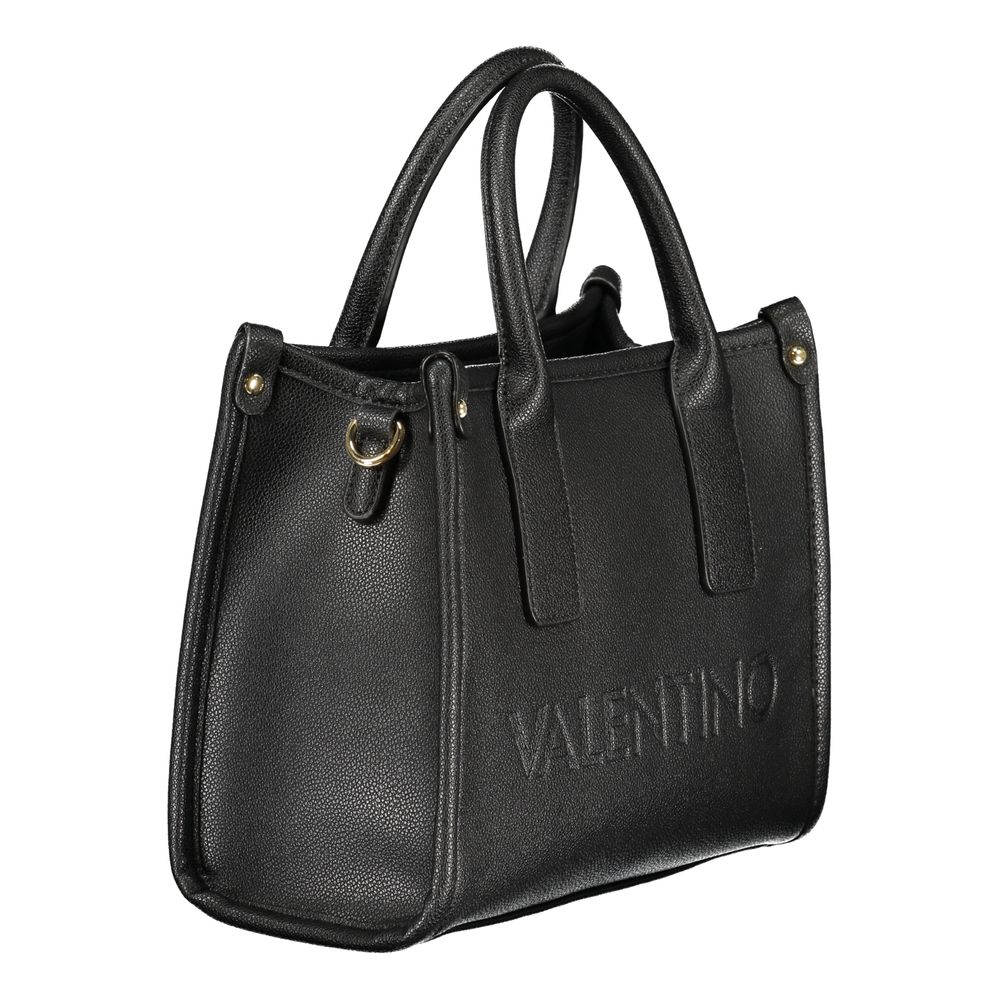 Bolso de mano para mujer de poliuretano negro