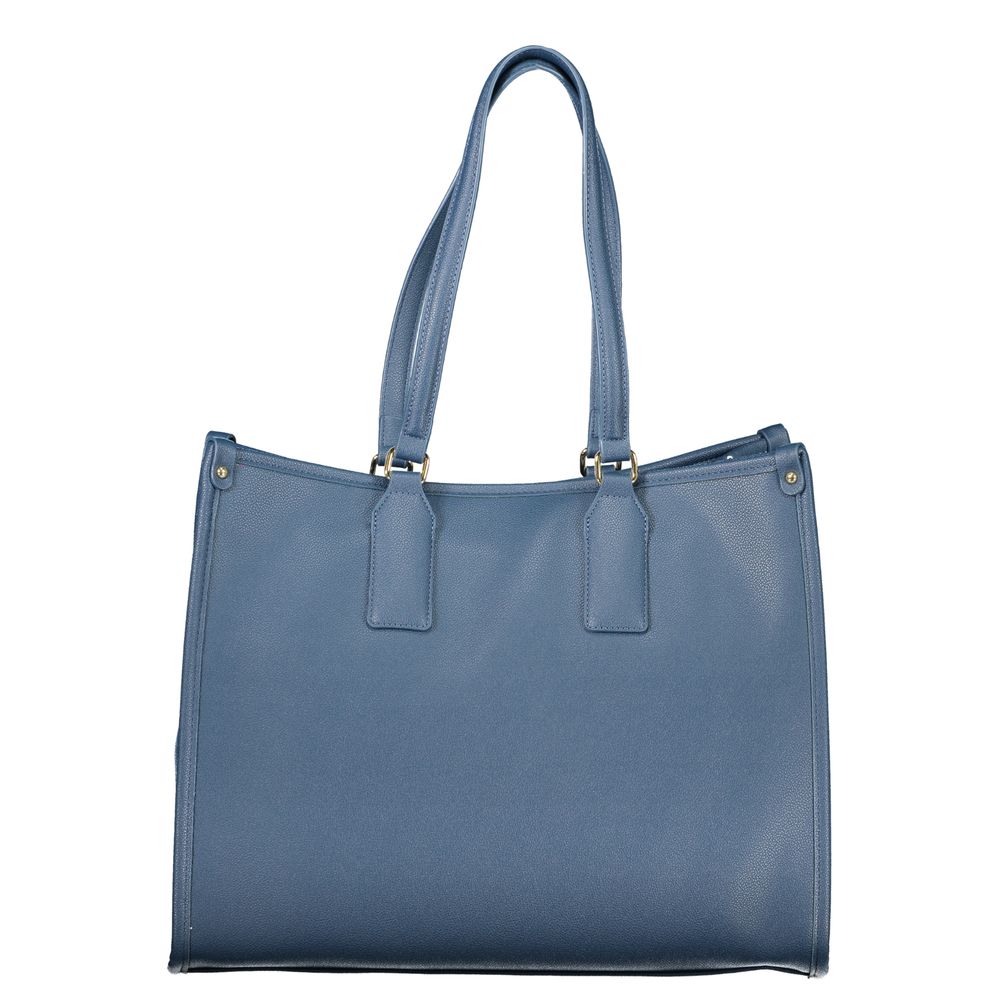 Bolso de mano para mujer de poliuretano azul