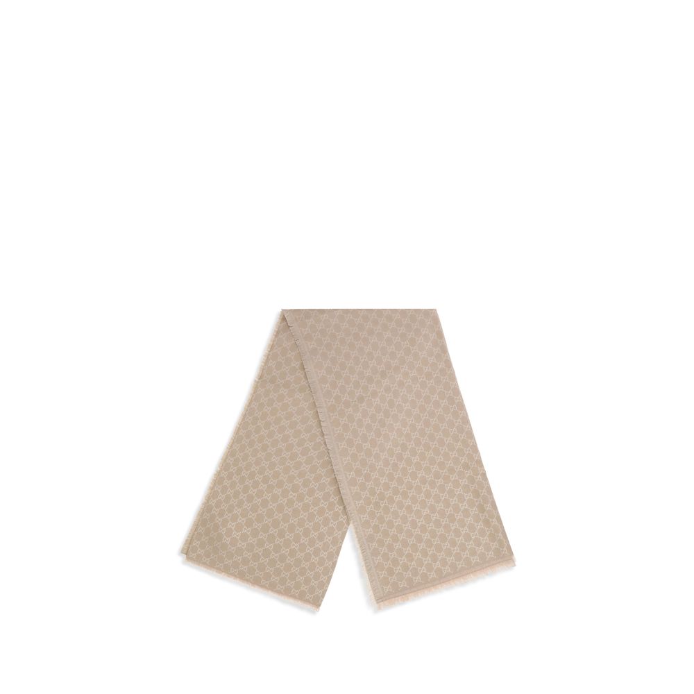 Bufanda de lana beige