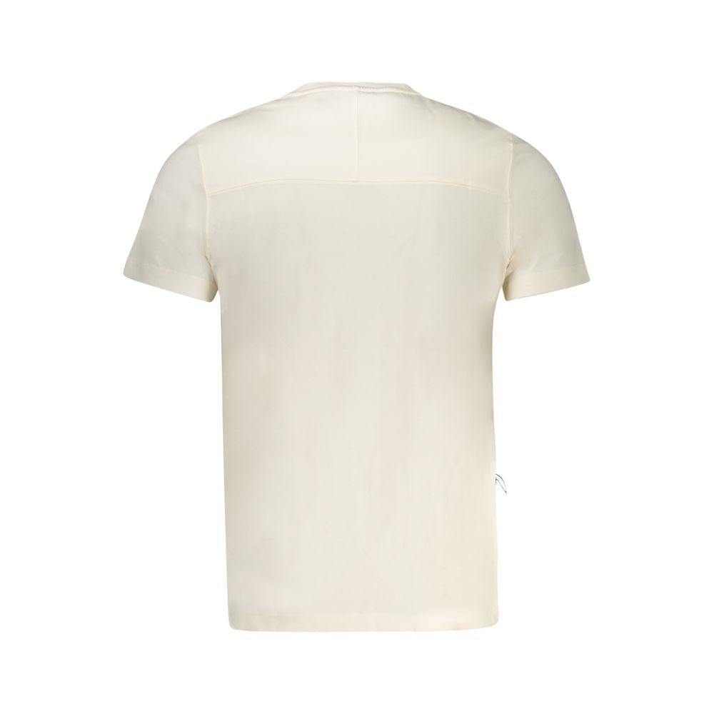 Camiseta blanca de algodón para hombre