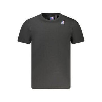 Black Cotton Men T-Shirt