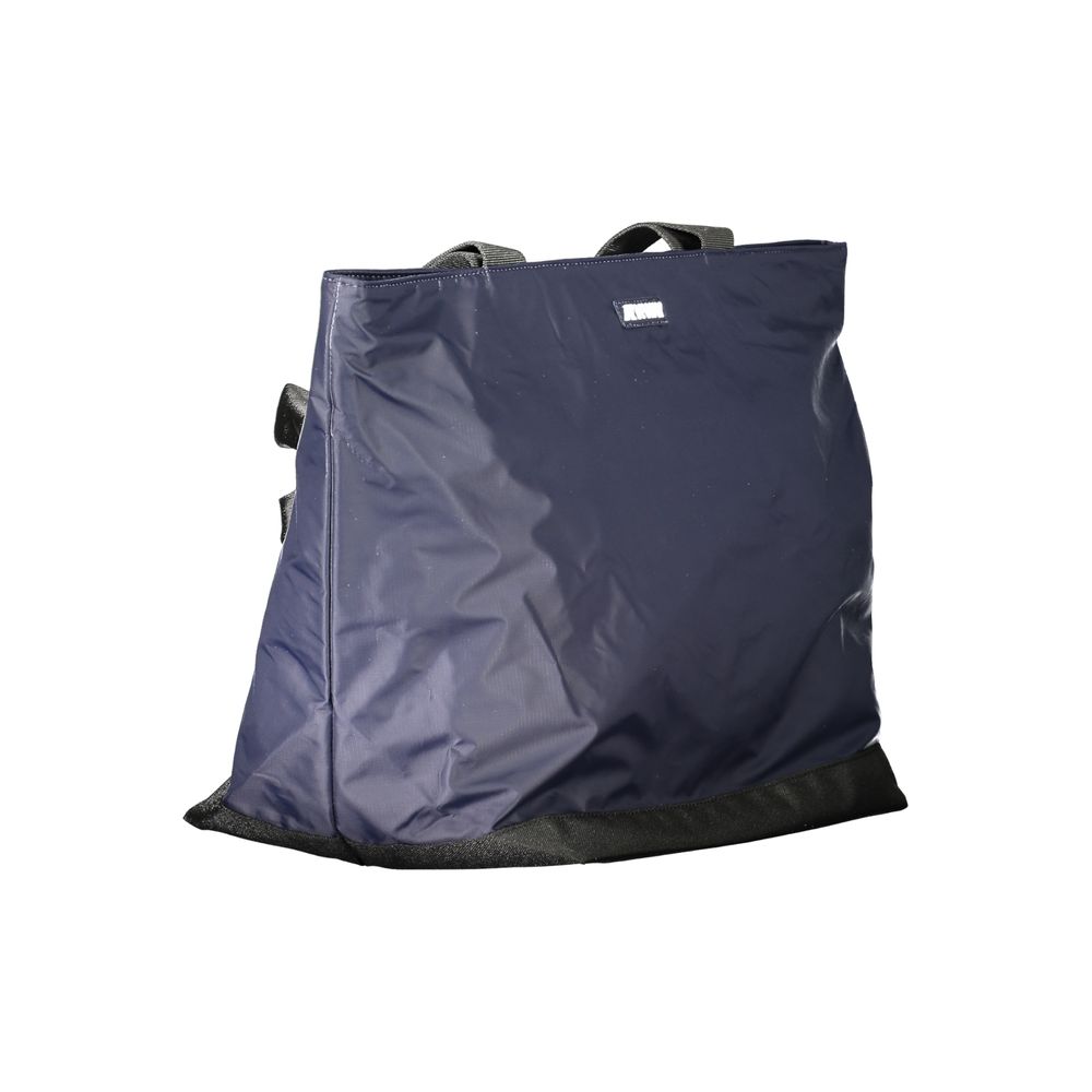 Bolso de hombro para mujer de poliéster azul