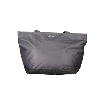 Bolso de hombro de poliéster negro para mujer