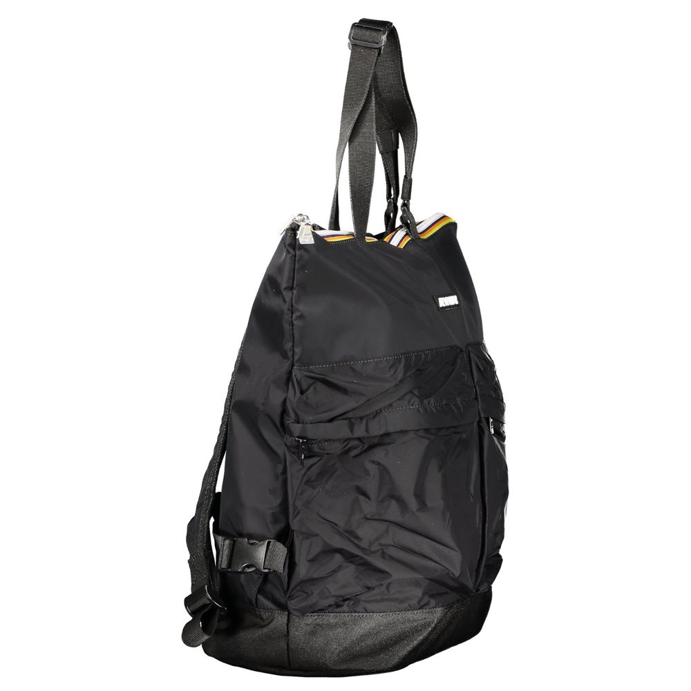Mochila unisex de poliamida negra
