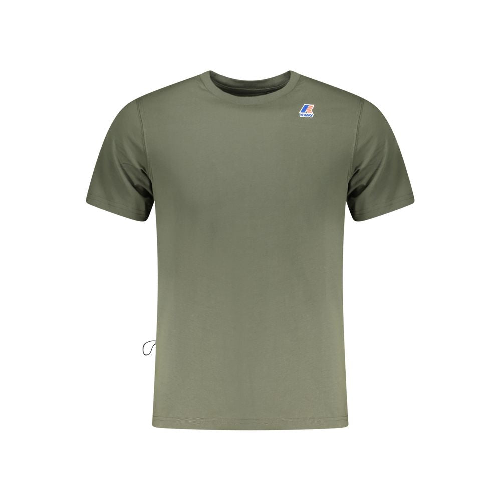 Green Cotton Men T-Shirt