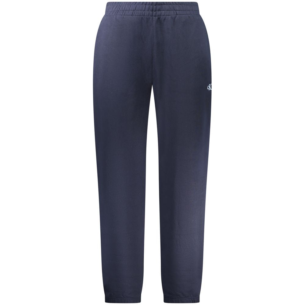 Pantalón deportivo azul de algodón para hombre