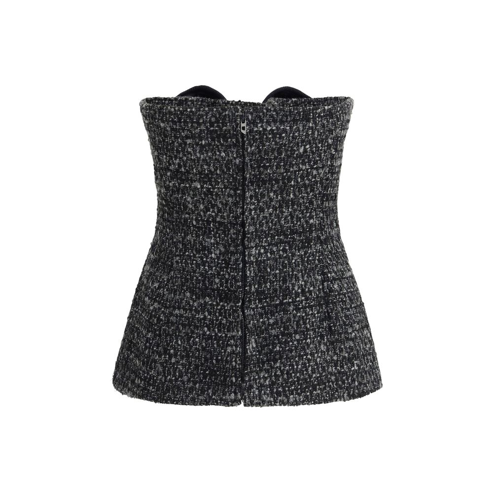 Parte superior de poliéster gris