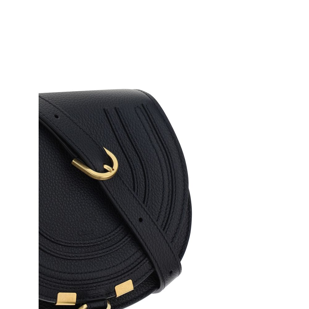 Bolso de hombro Bos Taurus de piel de becerro negra