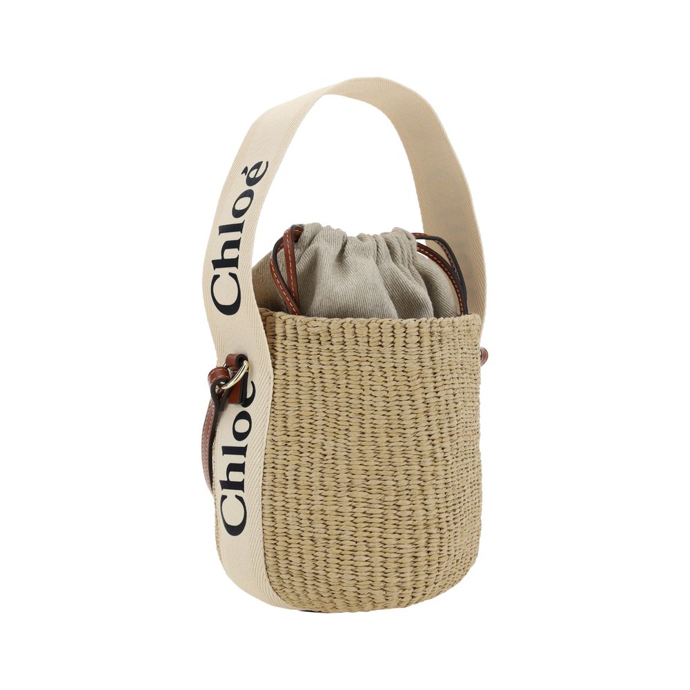 Bolso de hombro de algodón blanco